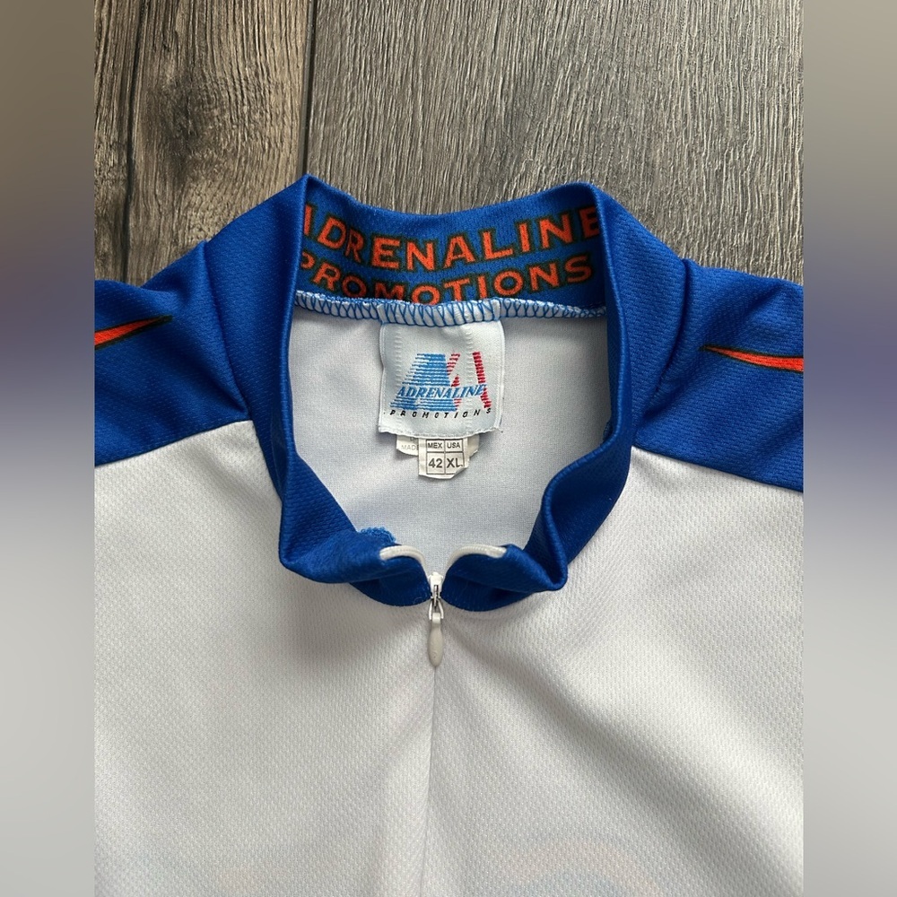 Florida Gators Cycling Jersey XL NCAA Adrenaline Promotions Full Zip Blue Orange - Picture 15 of 16